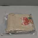 FOIMAS Christmas Burlap Bottle Bags,10pcs Xmas Bottle Gift Bag Cover with Drawstring for Christmas Party Wedding Party Supply (brown)