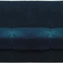 CUCRAF Cushion Sofa Cover 4 Piece Slipcovers, Soft Thick Velvet Couch Cover for Living Room, Washable High Stretch Furniture Protector with 3 Cushion Sofas Slipcover, (XL, Peacock Blue)
