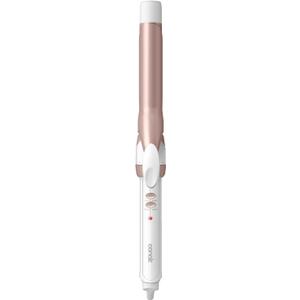 Conair Double Ceramic 1 1/4-Inch XL Curling Iron, Classic Curls for All Hair Types, 30 Heat Settings up to 400°F, Dual Voltage, Auto-Off, White/Rose Gold, CD701GNR
