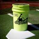 Rawlings | Bucket of 18 Practice Softballs | Ages 12U | 12" | Synthetic Cover, One Size