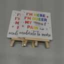 2 x LGBT Pride Month Gifts for Men Women, LGBT Rainbow Progress Pride Lesbian Gay Queer Home Office Desk Decor, LGBTQ Equality Decor Sign, Pain Is Moderate severe