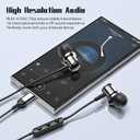 USB C Headphones for Samsung S26 S25 S24 S23 S22 A16 A56 Wired Earbuds USB C Magnetic in-Ear Type C Earphone with Mic Volume Control Stereo Noise Canceling Headphones for iPhone 17 16 15 Pro Max Pixel