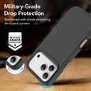 Phone Case Compatible with iPhone 17 pro, Compatible with MagSafele, Has Undergone High-Drop Test, Arovides Anti-Drop and Anti-Collision Protection. Black