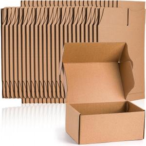 Cedilis 25 Pack 9x6x4 Inches Shipping Boxes, Small Corrugated Cardboard Box, Brown Cardboard Mailing Boxes, Thick Corrugated Mailer Boxes for Shipping Packing Small Business, Recyclable