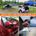 Upgrade Heavy Duty Vacuum Anchor, 4pack High Strong Vacuum Suction Cups Tie Downs with Carabiners & Tarp Clips for Car Awning Boat Camping Trap Bathroom Pet