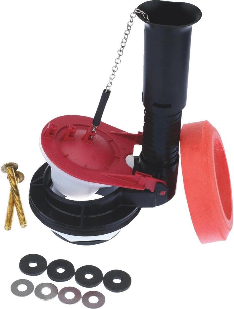 Fluidmaster 540AKRP5 3-Inch Complete, Adjustable Toilet Flush Valve Repair Kit , Black