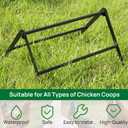 Metal Chicken Perch for Coop, Roosting Bars Adjustable Roosting Ladder Perfect for Backyard Poultry Farm Chicken Toys for Coop Suitable for Chickens Under Eight Weeks Old
