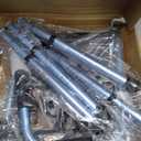 HOMLAND Folding Walkers for Seniors with Wheels, Lightweight Rolling Walker, Height Adjustable Standard Walker with Aluminum Frame, Blue