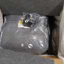 HONBAY Modular Sectional Sleeper Sofa with Pull Out Bed, Convertible L Shaped Couch with Storage Seat, Sectional Couches for Living Room,Grey