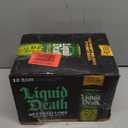 Liquid Death Soda-Flavored Sparkling Water - Severed Lime (Classic Lime Soda), Less Sugar*, Huge Flavor, No Artificial Sweeteners, King Size 19.2 Fl Oz (Pack of 12), BB 11/02/27