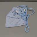 Sugar Glider Bonding Pouch Portable Drawstring Pouch Soft Sleeping Bag with Blue Braided Ribbon Small Animal Carrier- Hedgehog Hamster Ferret (Blue)