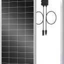 Renogy Solar Panels 200 Watt N-Type, 24 Volt 200W Solar Panel 16BB 25% High-Efficiency Solar Cell, 24V PV Module Power Charger for Class B Van RV Marine Cabin Roof Home Farm