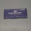 Weighted Eye Mask for Sleeping - Sleep Mask for Women & Men, Blackout 3D Contoured Sleeping Mask for Side Sleeper, Zero Pressure Soft Night Eye Cover with Adjustable Strap for Travel, Black (1 Count (Pack of 1))