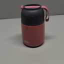 MAXSO Soup Thermo for Hot & Cold Food for Adults Kids, 17 oz Vacuum Insulated Steel Lunch Container Bento Box with Spoon, Leakproof Thermal Food Jar for School Office Travel - Pink