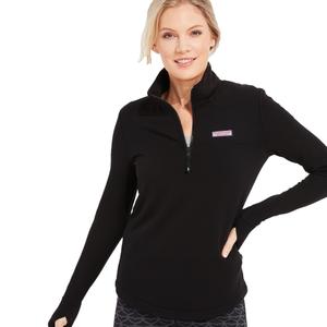 vineyard vines Women's Dreamcloth Relaxed Shep Shirt, Jet Black, Large