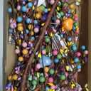 2 Pack 23'' Valentines Day Conversation Heart Candy Swags Wreaths Colorful Heart Berries Teardrop Swag Wreaths Hanging Gifts Artificial Wreath for Front Door Window Wall Farmhouse Decor (Clolorful Love)