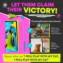 Jackson Galaxy Gotcha! Cat Wand Toy - Retractable Cat Toy for Engaging Play - Telescoping Wand with Natural Feathers for Indoor Cats - Foundational Tool for Cat Wellness and Interactive Bonding Play