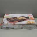 DASH Deluxe Everyday Electric Griddle with Dishwasher Safe Removable Nonstick Cooking Plate for Pancakes, Burgers, Eggs and more, Includes Drip Tray + Recipe Book, 20 x 10.5, 1500-Watt - Red