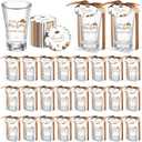 Roshtia 24 Sets Cowboy Baby Shower Favors for Guests Boy Girl Gifts Include A Little Cowboy Is on the Way Shot Glasses Thank You Tags Organza Bags Twine for Baby Shower Party Supplies