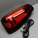 LED Tail Light Assembly Compatible with 2019-2024 GMC Sierra 1500/2500HD/3500HD,Left Driver Side Taillights Rear Lamp with Signature Brake Light Replace# 84565921 GM2800310