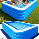 Inflatable Pool for Adults with Pump 120" X 68" X 27"
4-Layer Full-Sized Swimming Pool Heightened Blow up Pool for Backyard Garden Summer Water Party Outdoors