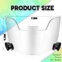 Xuhal 2 Pcs Football Visor for Youth Adult Football Helmet Visor Lacrosse Helmet Eye Shield Eye Protection for Sport (Clear)