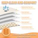 Langsprit Washable Female Dog Diapers (3 Pack) - Doggie Reusable Small Medium Large Dog Diapers for Doggy Puppy Female in Period - Highly Absorbent Dog Heat Panties (Medium,Rabbit, Owl, Lion)