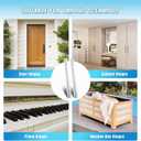 Heavy Duty Piano Hinge 30 Inch x 3 Inch Width Stainless Steel Piano Hinge 2 Pack 0.060'' Thick Continuous Hinge for Heavy Duty Cabinet Furniture Metal Plate Door Toolbox Wooden Box Industrial Project