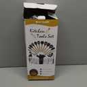 Cooking Utensils Set- 35 PCs Kitchen Utensils with Grater, Tongs, Spoon Spatula &Turner Made of Heat Resistant Food Grade Silicone and Wooden Handles Kitchen Gadgets Tools Set for Cookware (Dark Gray)