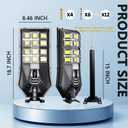3 CCT in One Solar Street Light, 240000 LM LED, Radar/Motion Sensor, Waterproof - for Driveway, Garden, Backyard (2)