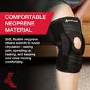 MUELLER Sports Medicine Self Adjusting Hinged Knee Brace for Men and Women, Knee Stabilizer for Compression and Pain Relief Support, Ideal for Arthritis, Sprains, Black, One Size (Black)