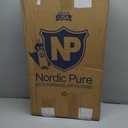 Nordic Pure 14x25x2 (Actual Size: 13 1/2 x 24 1/2 x 1 3/4) Pleated Air Filters MERV 7 Plus Carbon 3 Pack