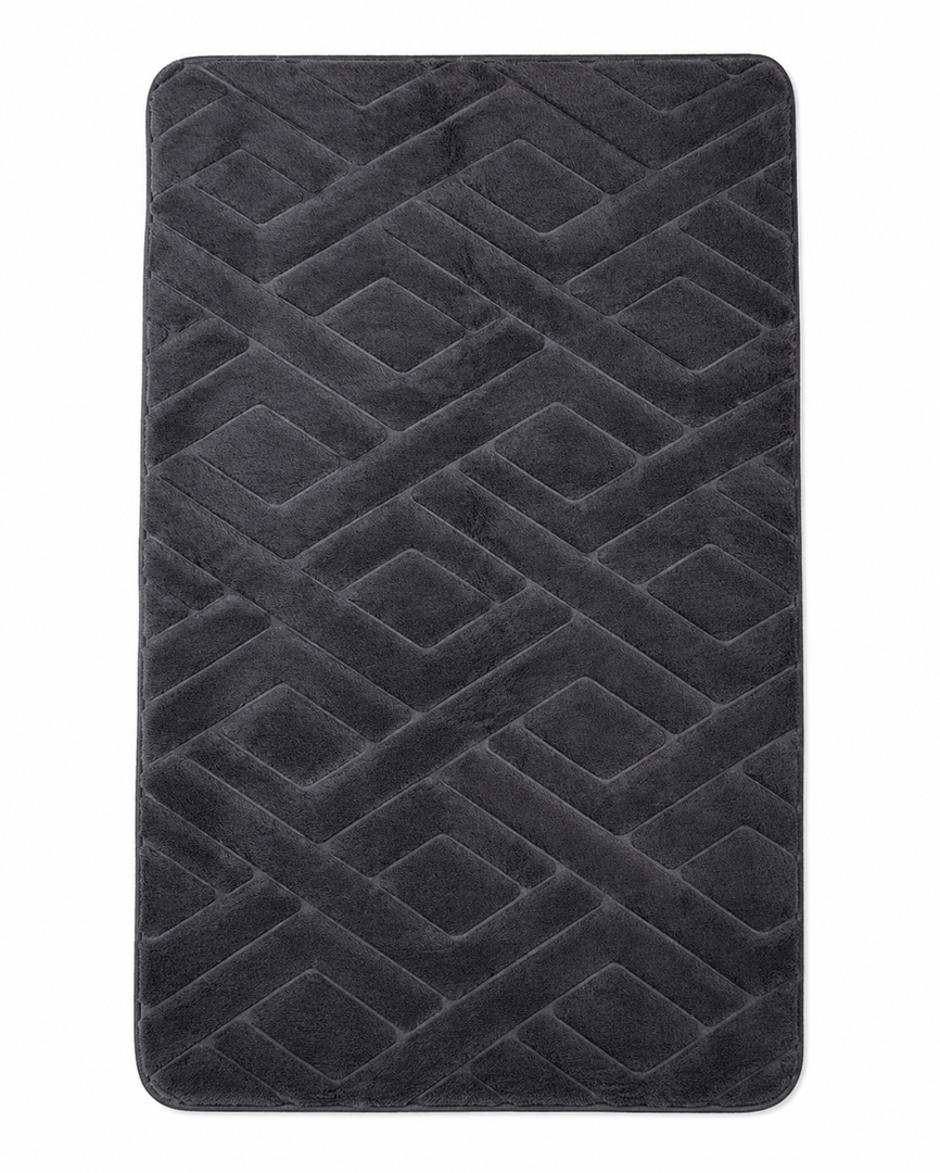 Large Indoor Door Mat, 59x35 Inch, Dirt Resistant and Absorbent, Non-Slip Rubber Backing Floor Mats, Easy Clean Low-Profile Doormat for Entryway, Front Door, and Inside Entrance, Black