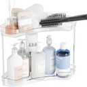 Yieach 2 Tier Corner Bathroom Counter Organizer,Clear Sink Shelf,Bathroom Corner Organizer and Storage for Restroom,Vanity Countertop,Two Tier Small Sink Organizers & Rack for Makeup,Beauty Product