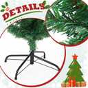 5ft Christmas Cross Tree with LED Lights, Silk Scarf, Christ Crown for Christian Christmas Decoration Outdoor Nativity Scene Catholic Cross Holy Xmas Tree Yard Home Church Decor(Classic)