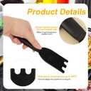 2pcs Grill Scraper for George Foreman, Nylon Spatula Indoor Grill with Grooves Heat-Resistant Household Cleaner Tool Comfortable Grip Non-Stick Cleaning Brush