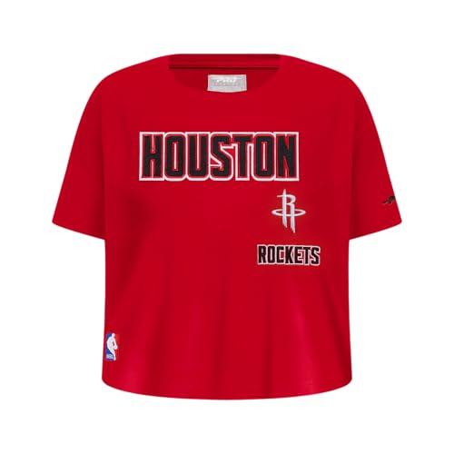 Pro Standard Big Girls NBA Houston Rockets Retro Classics Short Sleeve Boxy Tee Red S