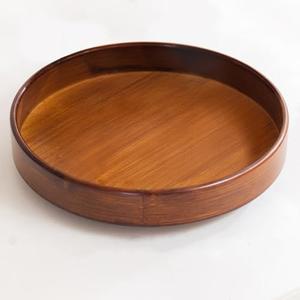 Bamboo Lazy Susan Organizer, 12'' Pantry Organizers, Kitchen Countertop Organizer, Rotating Spice Rack, Large Lazy Susan Turntable for Cabinet, Table, Bathroom