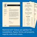 Hammermill Colored Paper, 20 lb Ivory Printer Paper, 8.5 x 14-1 Ream (500 Sheets) - Made in the USA, Pastel Paper, 103143R