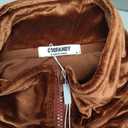 COOFANDY Mens 2 Piece Velour Tracksuit Full Zip Jackets Pants Velvet Jogging Suits Sweatsuit Set (Brown, XL)