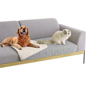 Tcksstex Waterproof and Non-Slip Dog Bed Cover and Pet Blanket Sofa Pet Bed Mat ，car Incontinence Mattress Protectors Furniture Couch Cover for Most Cats Dogs,Pets（30x70-Light Grey）