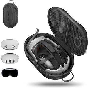 APEXINNO Large Carrying Case for Meta Quest 3/3S/2 Accessories  VR Travel Bag for Oculus Headset,Elite Strap,Accessories  Protective Storage Case for Oculus Quest 3/3S/2