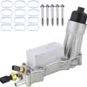 926-876 Aluminum Engine Oil Cooler & Oil Filter Housing Adapter Assembly Compatible with 2011-2016 Jeep Wrangler Grand Cherokee Dodge Challenger Charger Journey Caravan Durango Chrysler 200 300