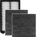Comb Engine Cabin Air Filter for Kia Carnival 3.5L 2026 2025 2024 2023 2022 (Except Hybrid) (Cabin Filters Located Rear under the Hood & Glove Box)