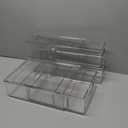 Clear Refrigerator Organizer Bins For Pantry Organization and Food Storage, Stackable Plastic Storage Bin With Pull-Out Drawer  Kitchen Containers, 3 Pack