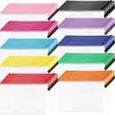 100Pack Mesh Zipper Pouch Bags, Waterproof A4 Letter Size Document Zipper Pouches for Storage, Teacher School, Toys, Puzzle, Office, 10 Colors