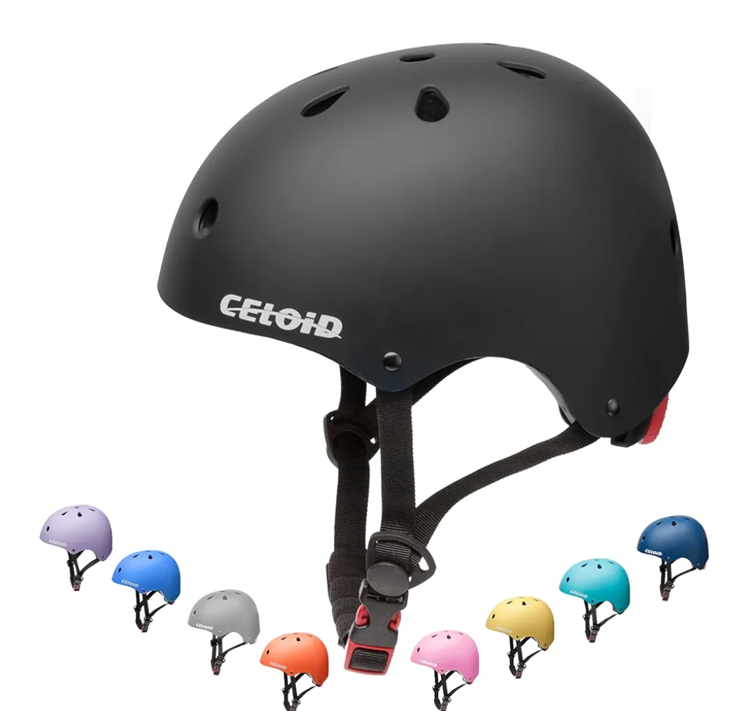 Kids Bike Helmet,Toddler Skateboard Helmets for Ages 2-3-5-8-14 Years Boys Girls，Adjustable Multi-Sport Bicycle Skateboarding Football Roller Skating Scooter Rollerblade Balance Bike Helmet Size M (52-57cm)