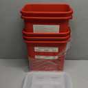 Alcedo Sharps Container for Home Use 2 Gallon (5-Pack), Biohazard Needle and Syringe Disposal, Professional Medical Grade