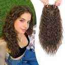 20inch Natural Curly Hair Topper for Women - Perfect for Daily Use & Styling Lightweight & Breathable Topper Hair Pieces for Thinning Hair