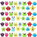 Libima 90 Pcs Mini Plush Keychain Small Stuffed Devil Bulk Cute Mini Stuffed Animals Keychains Set for Carnival Birthday Party Favor Back to School Gift